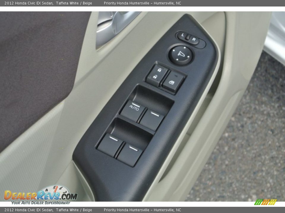 2012 Honda Civic EX Sedan Taffeta White / Beige Photo #11