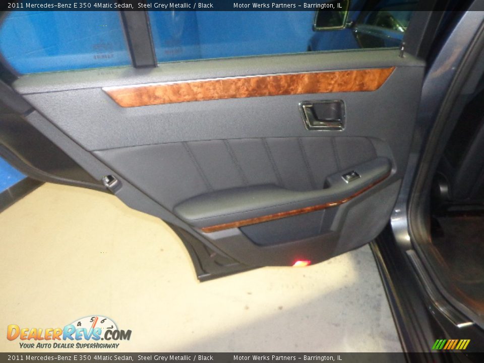 2011 Mercedes-Benz E 350 4Matic Sedan Steel Grey Metallic / Black Photo #23