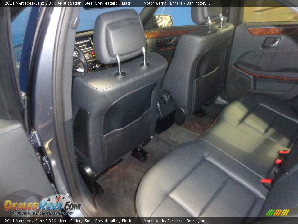 2011 Mercedes-Benz E 350 4Matic Sedan Steel Grey Metallic / Black Photo #24