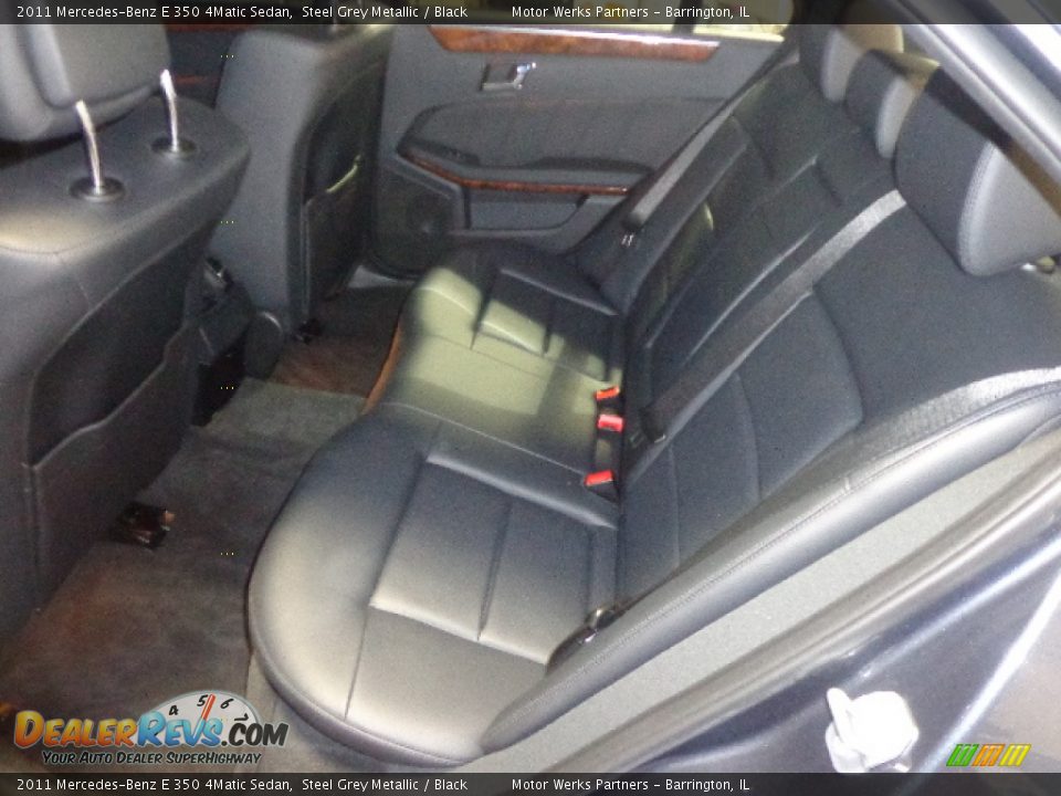 2011 Mercedes-Benz E 350 4Matic Sedan Steel Grey Metallic / Black Photo #25