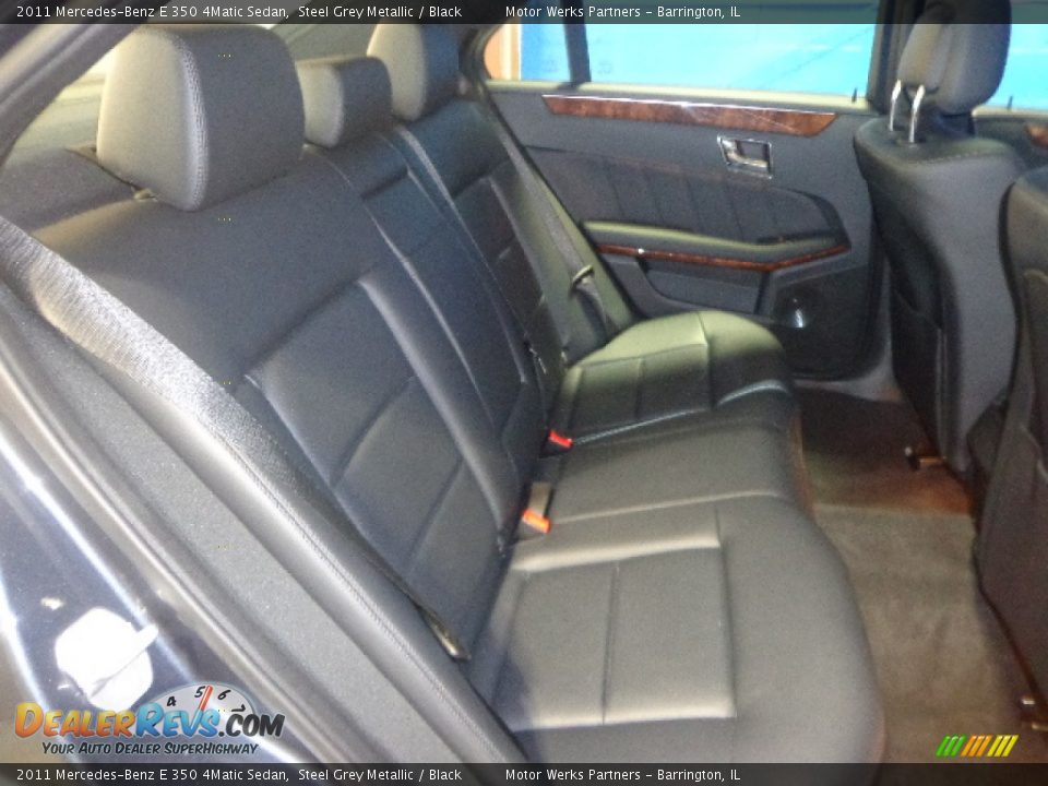 2011 Mercedes-Benz E 350 4Matic Sedan Steel Grey Metallic / Black Photo #29