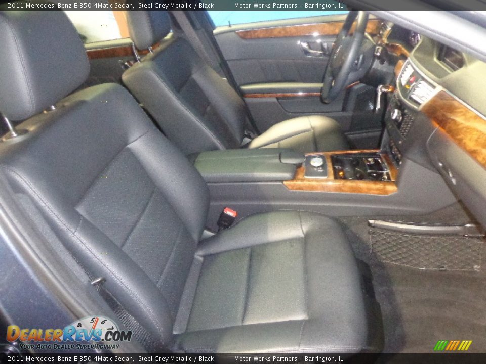 2011 Mercedes-Benz E 350 4Matic Sedan Steel Grey Metallic / Black Photo #30
