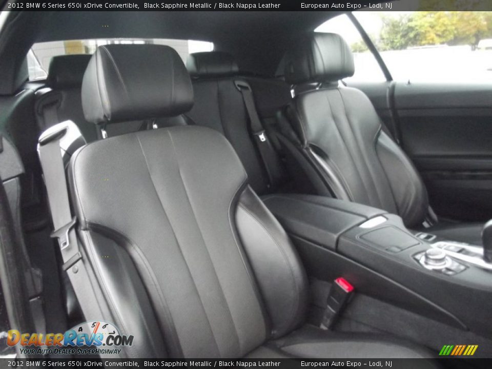 2012 BMW 6 Series 650i xDrive Convertible Black Sapphire Metallic / Black Nappa Leather Photo #12