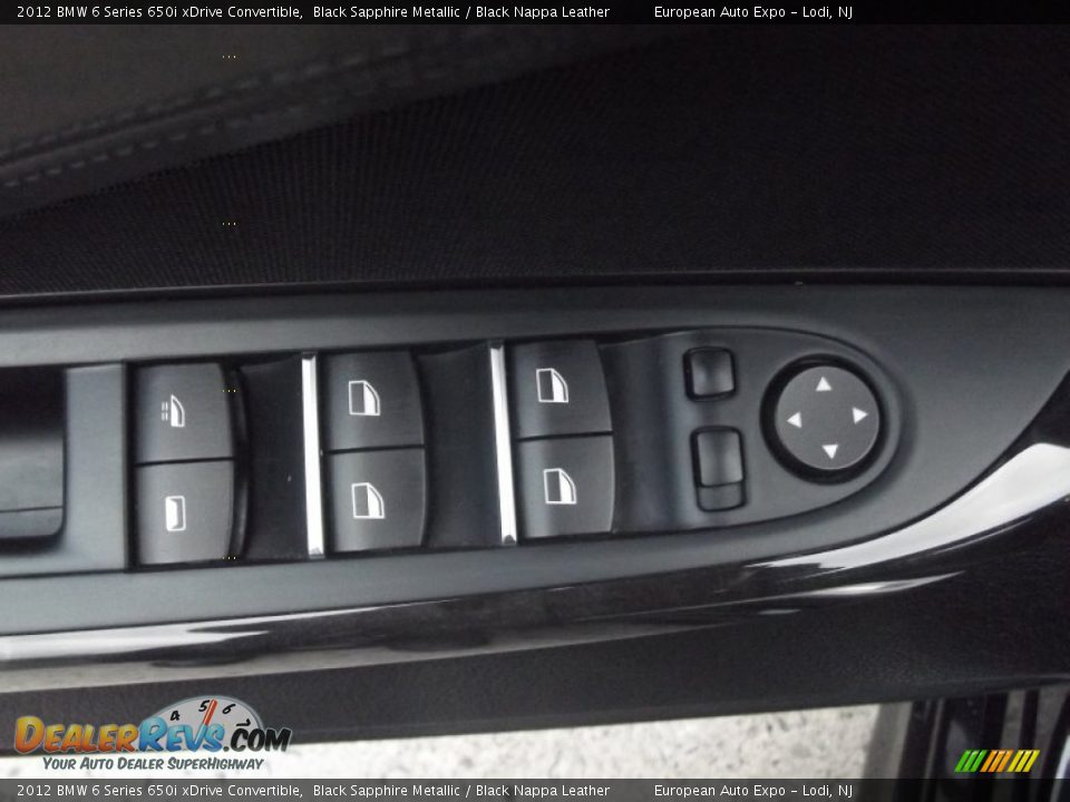 2012 BMW 6 Series 650i xDrive Convertible Black Sapphire Metallic / Black Nappa Leather Photo #14