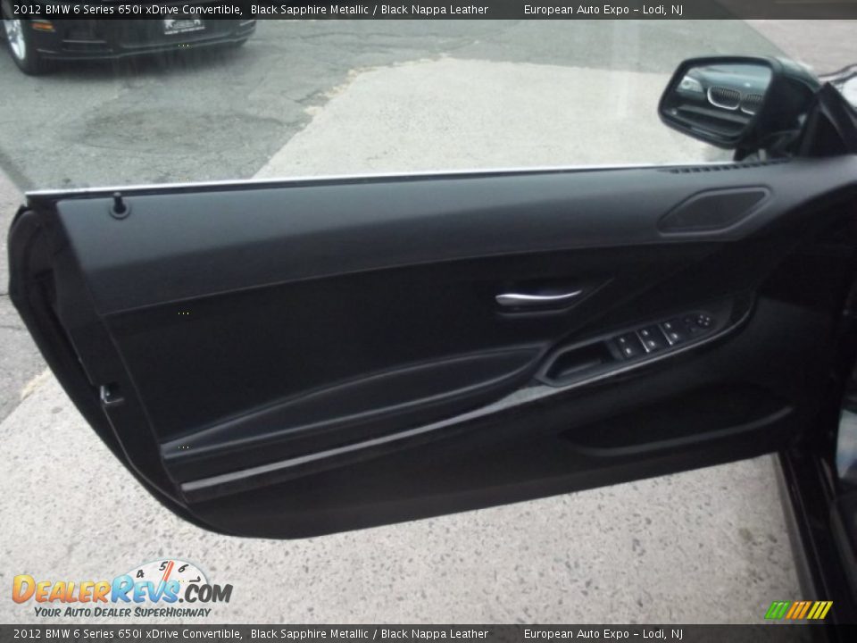 2012 BMW 6 Series 650i xDrive Convertible Black Sapphire Metallic / Black Nappa Leather Photo #15