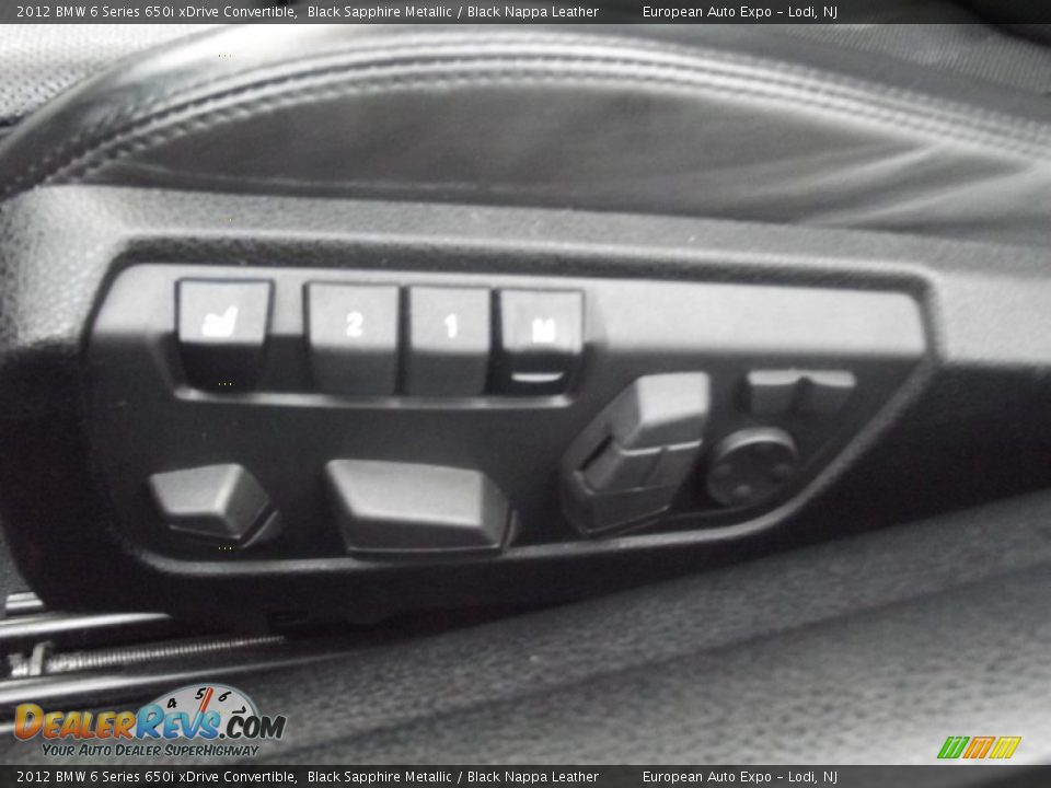 Controls of 2012 BMW 6 Series 650i xDrive Convertible Photo #16