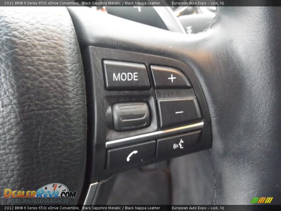 Controls of 2012 BMW 6 Series 650i xDrive Convertible Photo #19