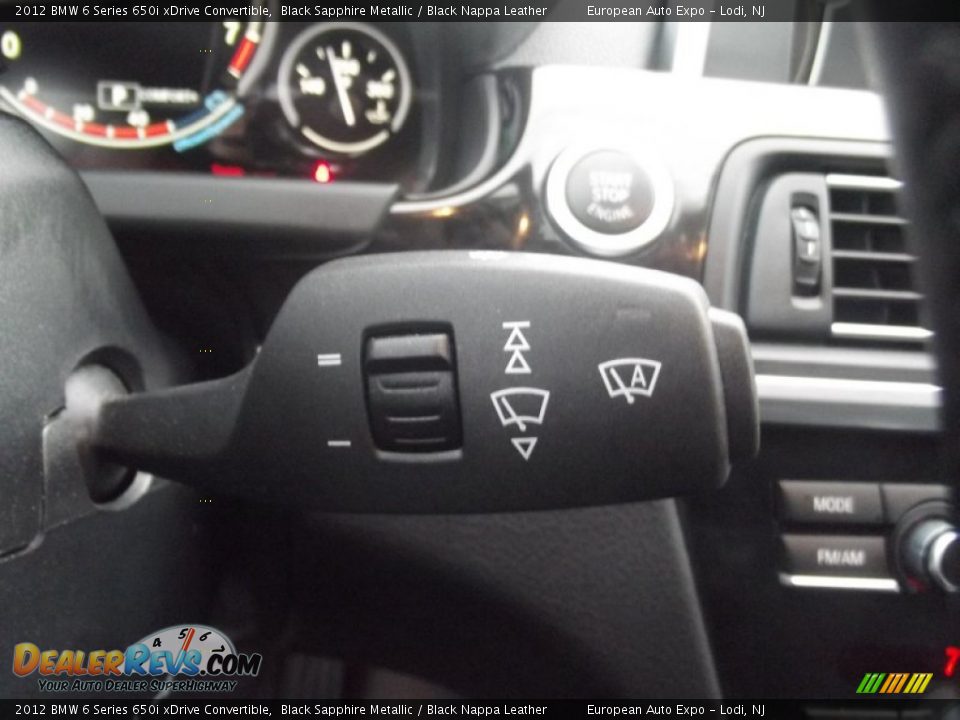 Controls of 2012 BMW 6 Series 650i xDrive Convertible Photo #23