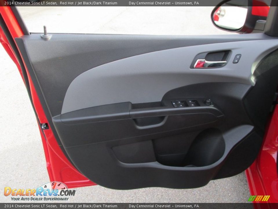 2014 Chevrolet Sonic LT Sedan Red Hot / Jet Black/Dark Titanium Photo #10