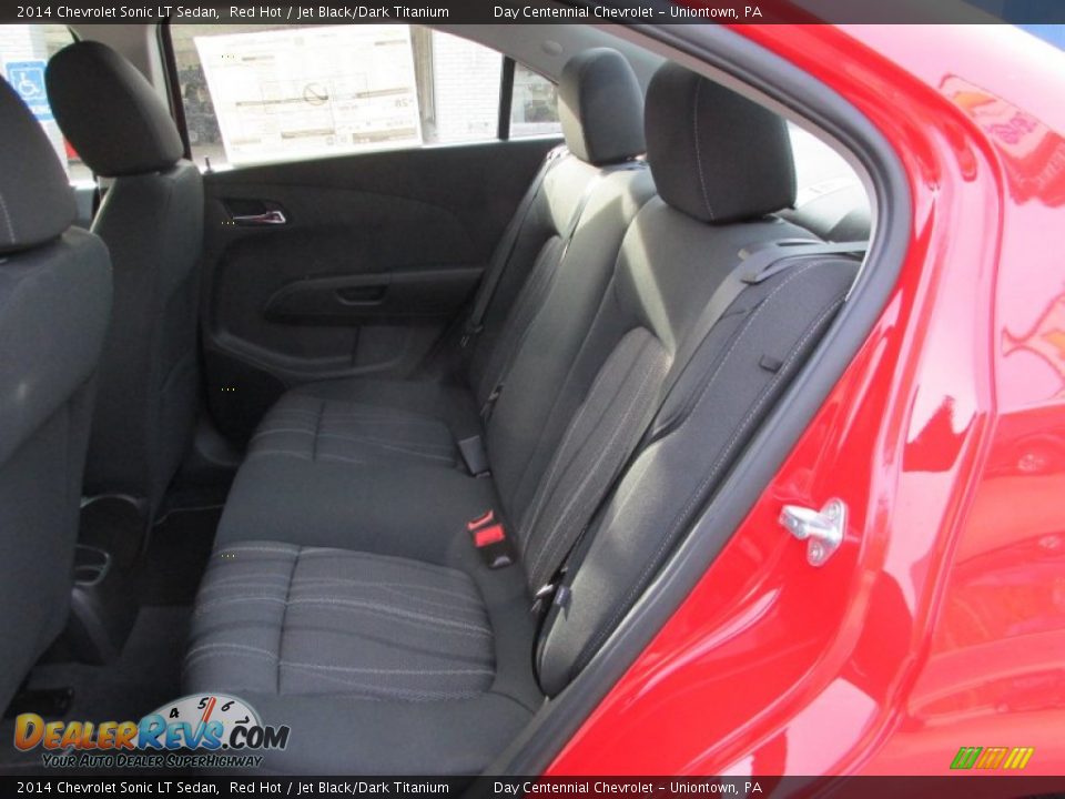 2014 Chevrolet Sonic LT Sedan Red Hot / Jet Black/Dark Titanium Photo #12