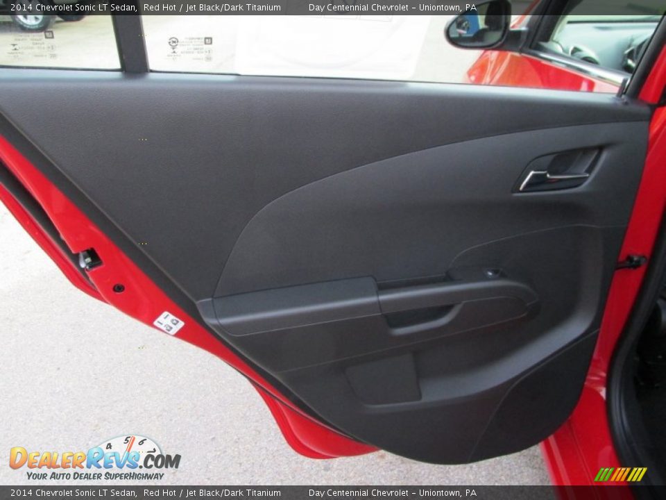 2014 Chevrolet Sonic LT Sedan Red Hot / Jet Black/Dark Titanium Photo #13