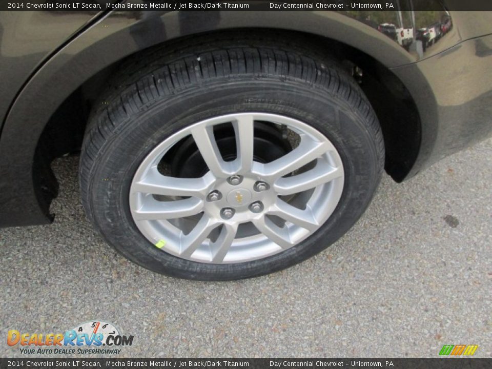 2014 Chevrolet Sonic LT Sedan Mocha Bronze Metallic / Jet Black/Dark Titanium Photo #3