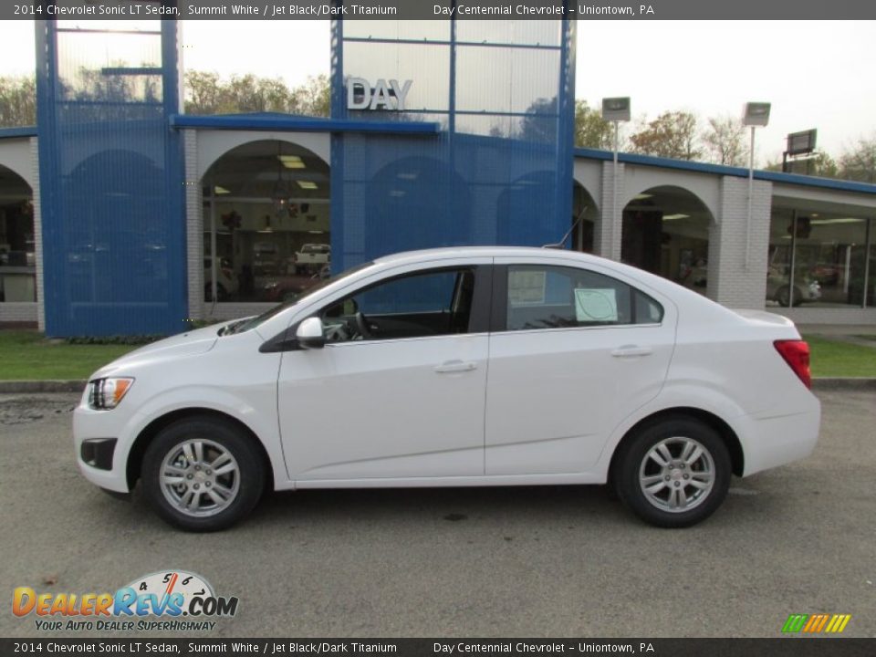 2014 Chevrolet Sonic LT Sedan Summit White / Jet Black/Dark Titanium Photo #2