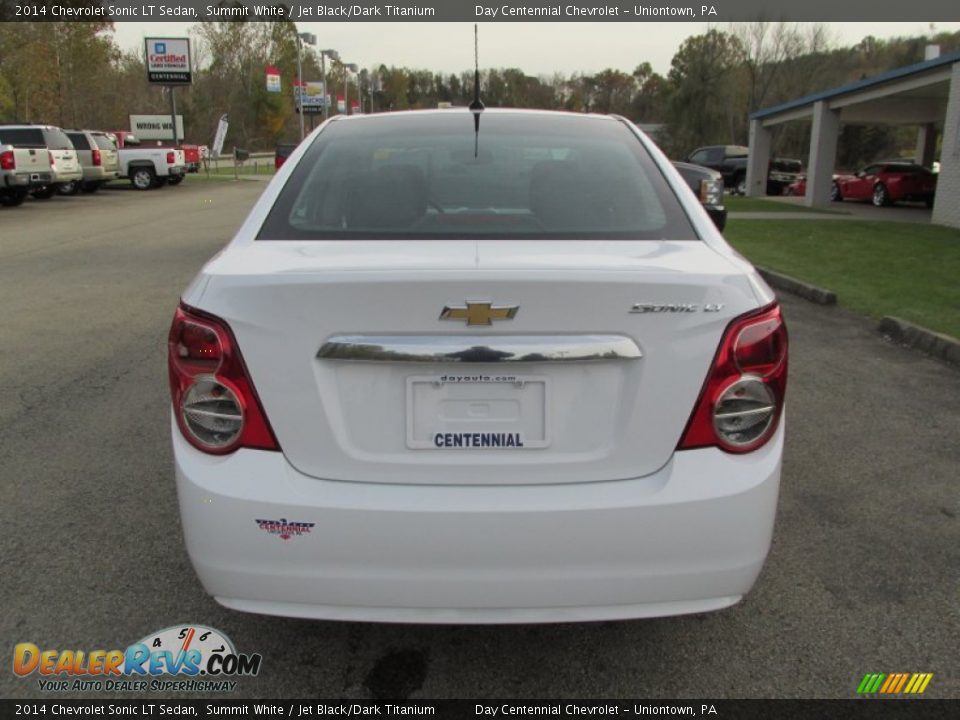 2014 Chevrolet Sonic LT Sedan Summit White / Jet Black/Dark Titanium Photo #5