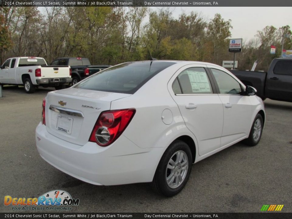 2014 Chevrolet Sonic LT Sedan Summit White / Jet Black/Dark Titanium Photo #6
