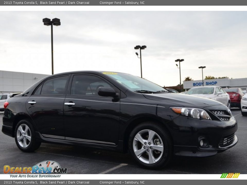 2013 Toyota Corolla S Black Sand Pearl / Dark Charcoal Photo #1