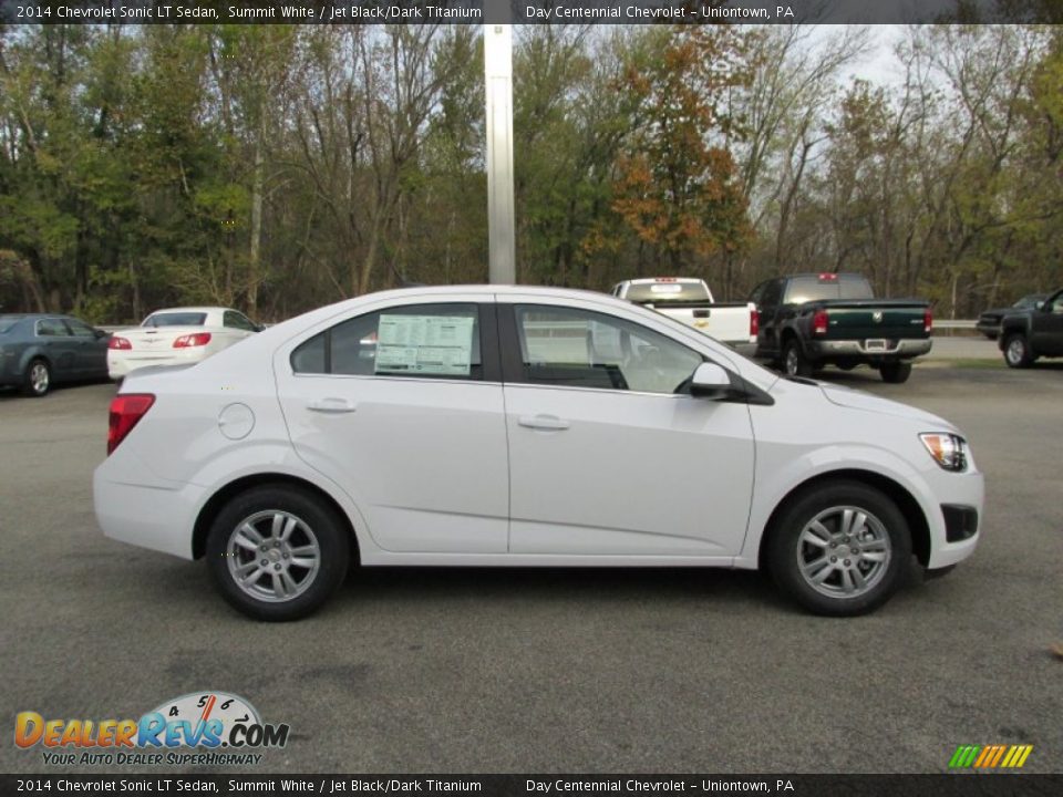 2014 Chevrolet Sonic LT Sedan Summit White / Jet Black/Dark Titanium Photo #7