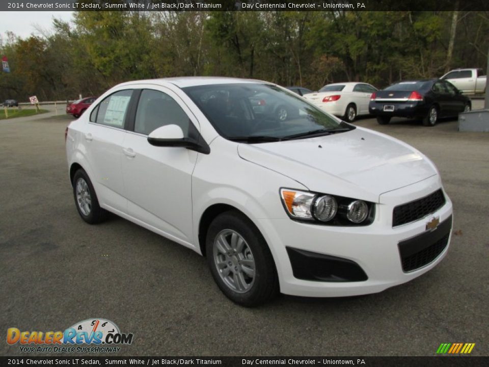 2014 Chevrolet Sonic LT Sedan Summit White / Jet Black/Dark Titanium Photo #8