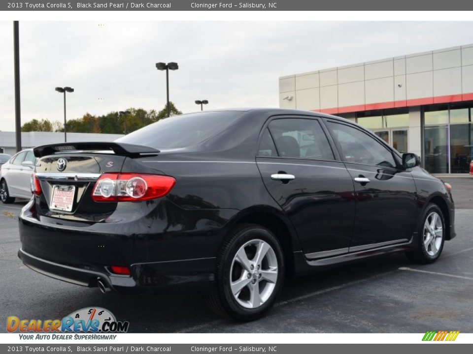 2013 Toyota Corolla S Black Sand Pearl / Dark Charcoal Photo #3