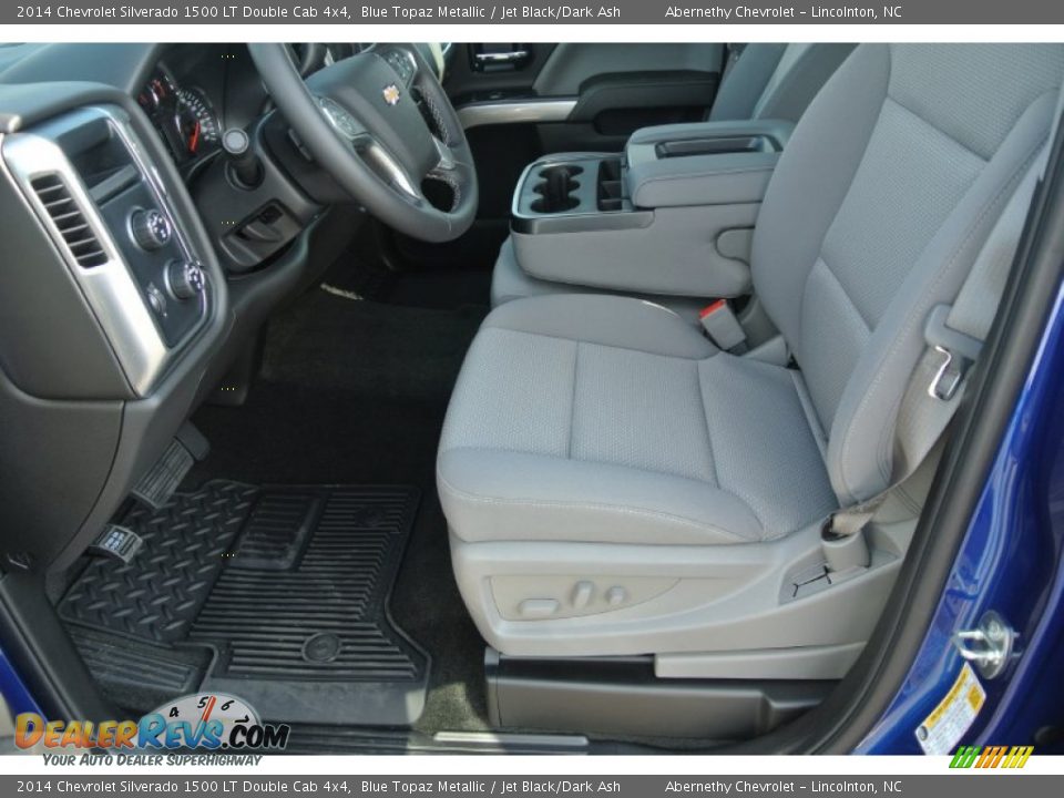 2014 Chevrolet Silverado 1500 LT Double Cab 4x4 Blue Topaz Metallic / Jet Black/Dark Ash Photo #8