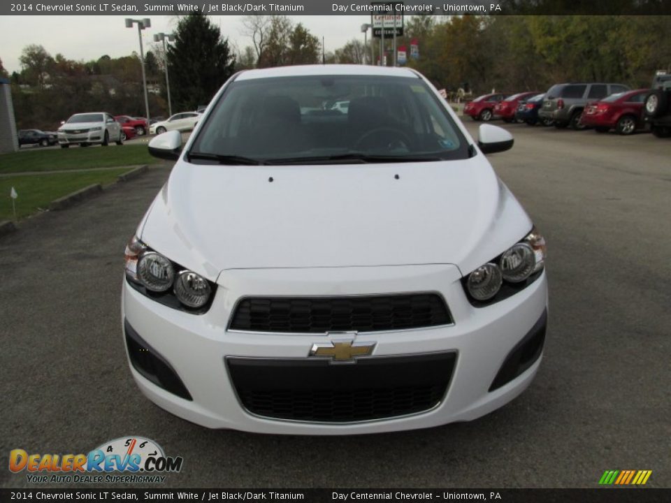 2014 Chevrolet Sonic LT Sedan Summit White / Jet Black/Dark Titanium Photo #9