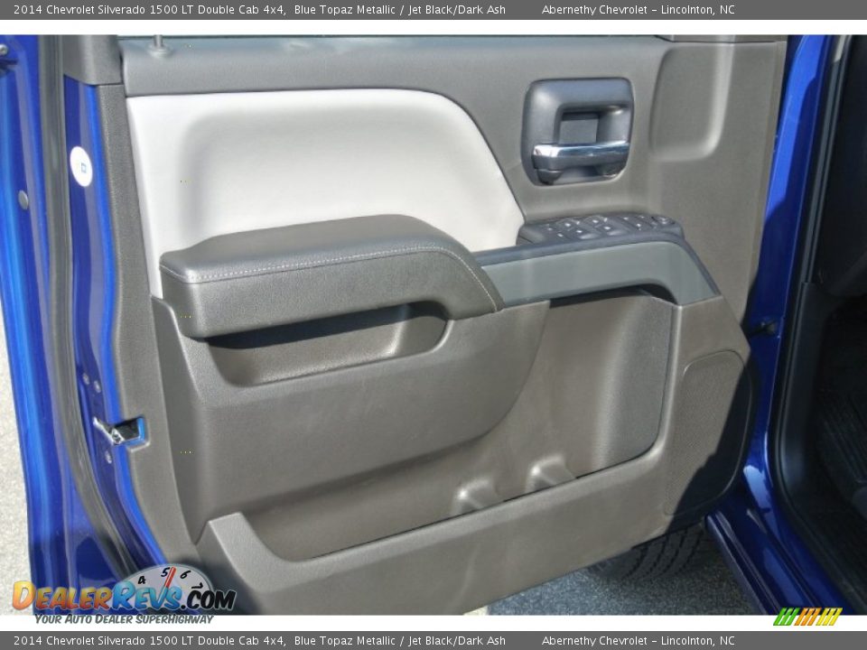 2014 Chevrolet Silverado 1500 LT Double Cab 4x4 Blue Topaz Metallic / Jet Black/Dark Ash Photo #9