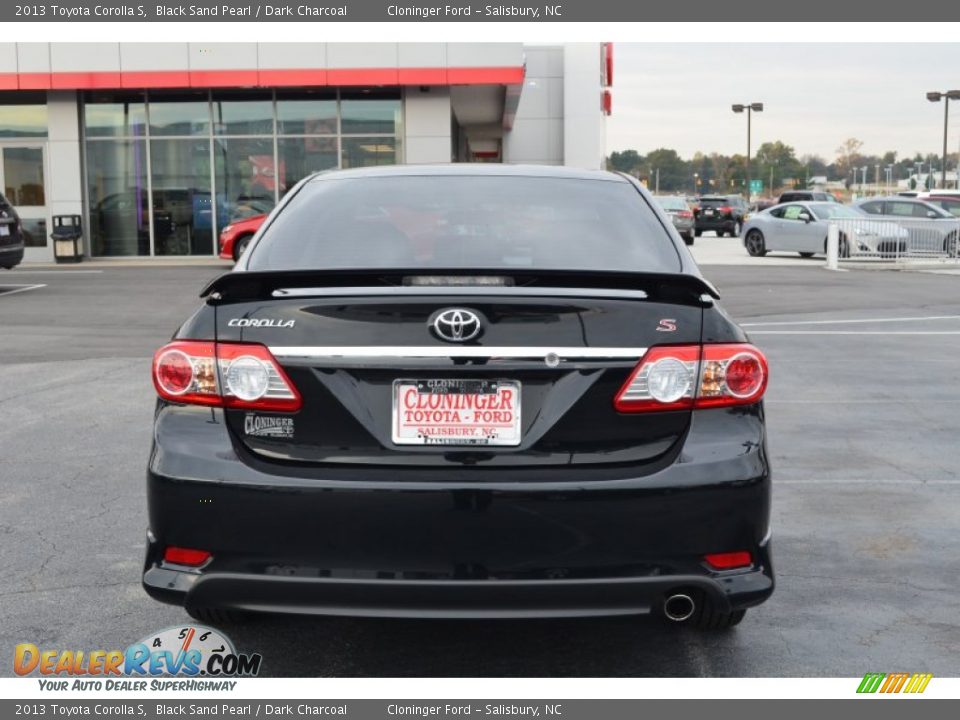 2013 Toyota Corolla S Black Sand Pearl / Dark Charcoal Photo #4