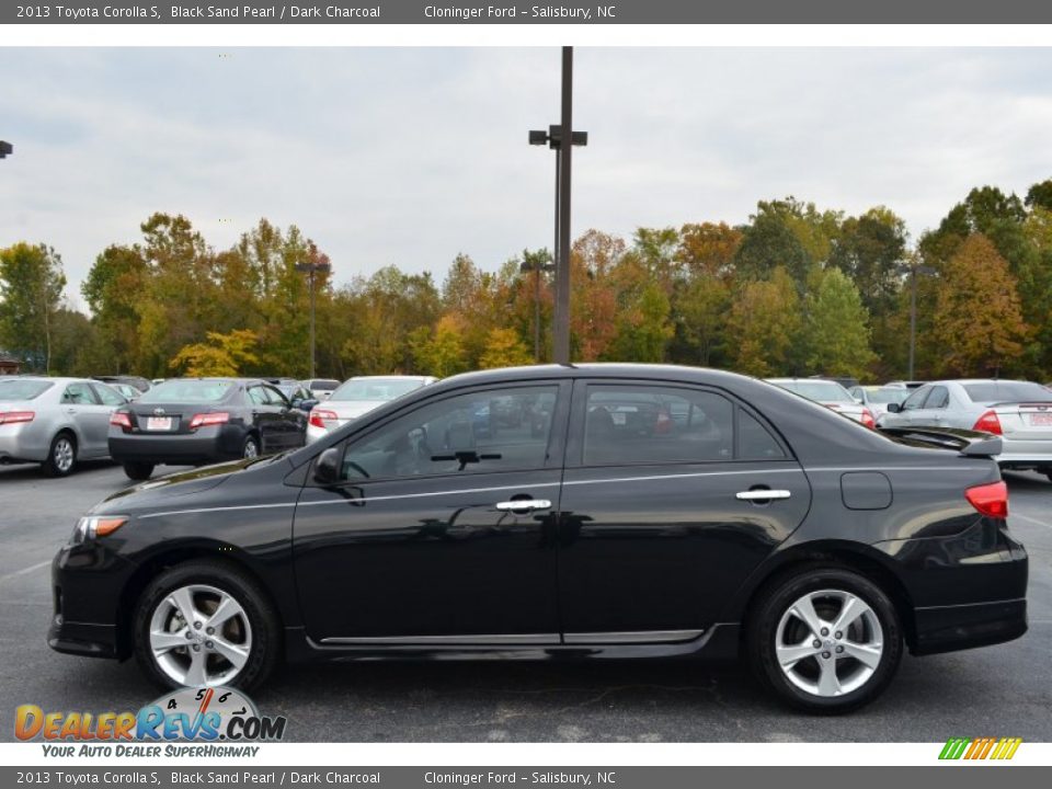 2013 Toyota Corolla S Black Sand Pearl / Dark Charcoal Photo #5