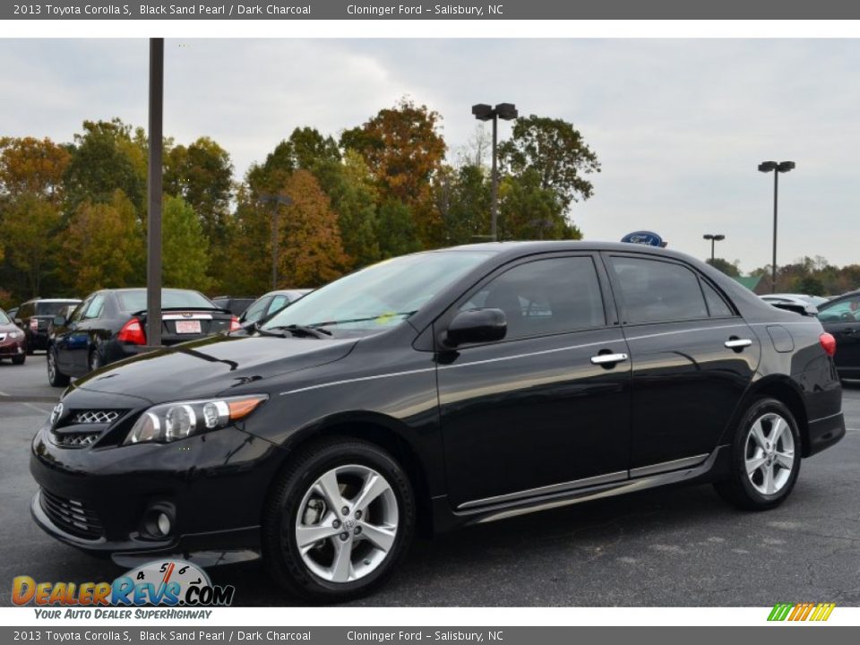 2013 Toyota Corolla S Black Sand Pearl / Dark Charcoal Photo #6