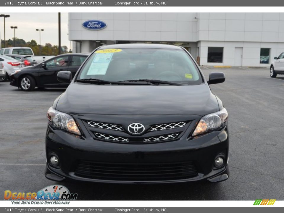 2013 Toyota Corolla S Black Sand Pearl / Dark Charcoal Photo #7