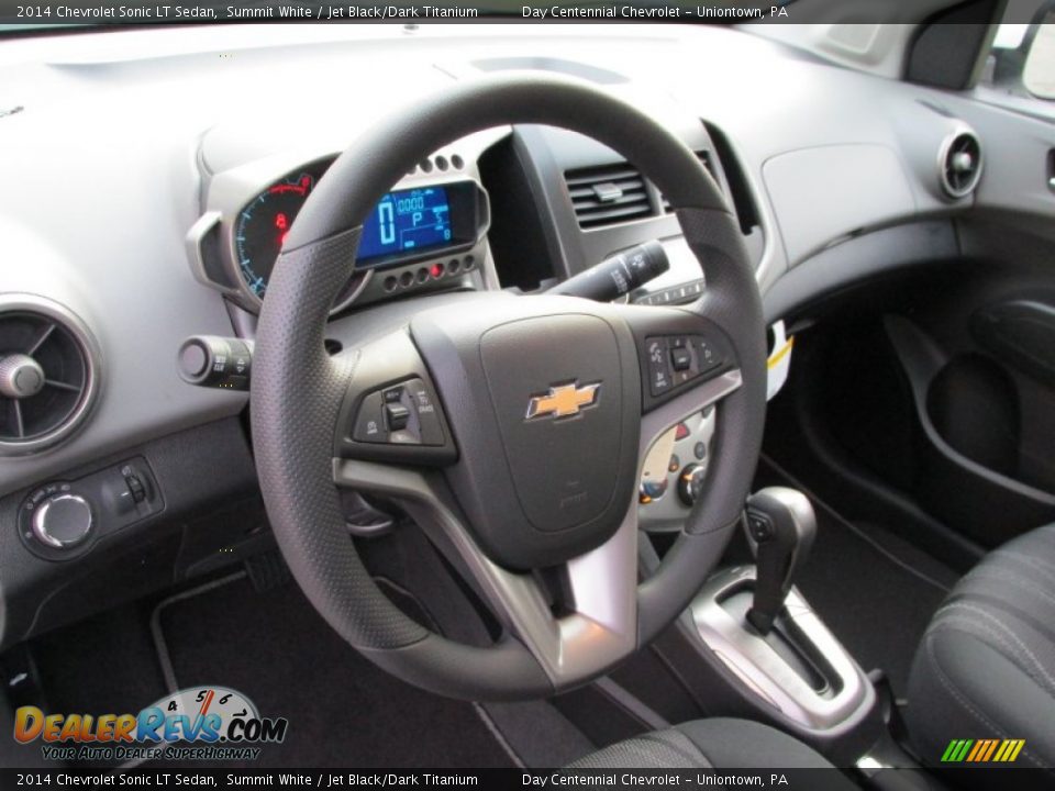 2014 Chevrolet Sonic LT Sedan Summit White / Jet Black/Dark Titanium Photo #14