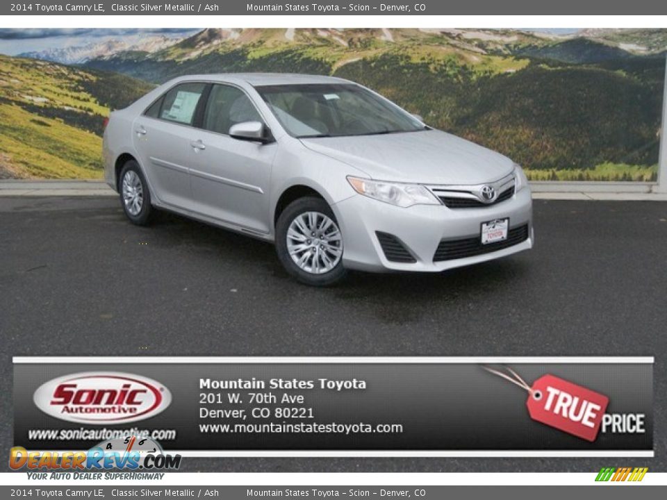 2014 Toyota Camry LE Classic Silver Metallic / Ash Photo #1