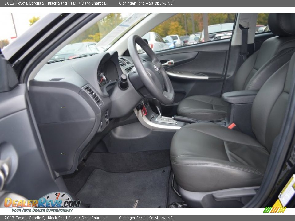 2013 Toyota Corolla S Black Sand Pearl / Dark Charcoal Photo #9