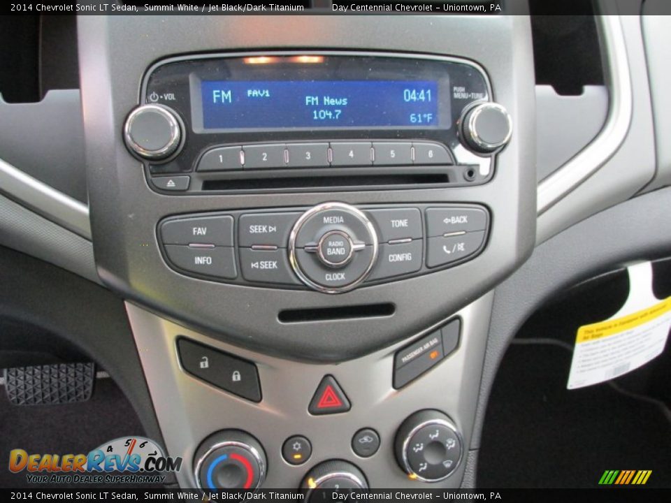 2014 Chevrolet Sonic LT Sedan Summit White / Jet Black/Dark Titanium Photo #15