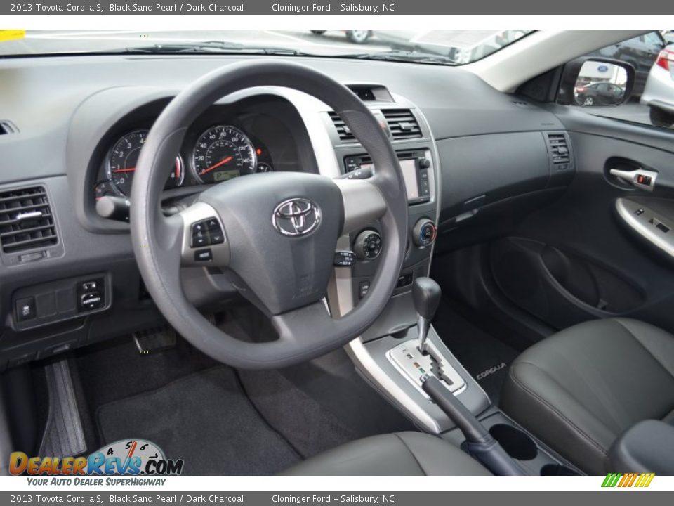 2013 Toyota Corolla S Black Sand Pearl / Dark Charcoal Photo #10