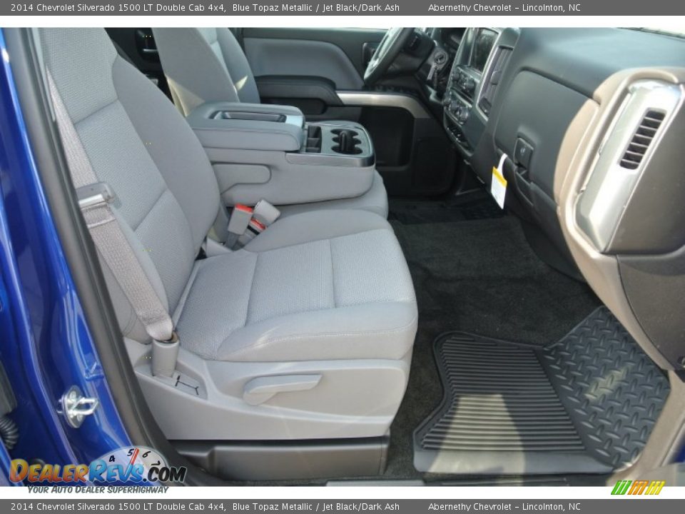 2014 Chevrolet Silverado 1500 LT Double Cab 4x4 Blue Topaz Metallic / Jet Black/Dark Ash Photo #16