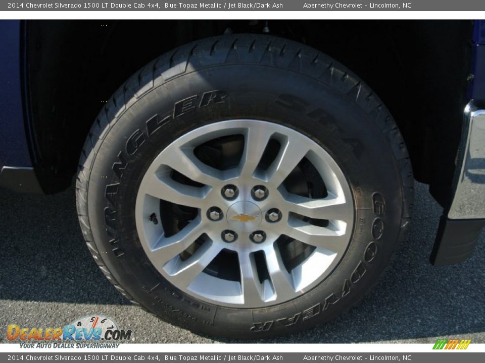 2014 Chevrolet Silverado 1500 LT Double Cab 4x4 Blue Topaz Metallic / Jet Black/Dark Ash Photo #18