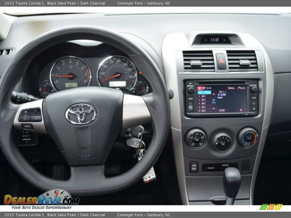 2013 Toyota Corolla S Black Sand Pearl / Dark Charcoal Photo #24