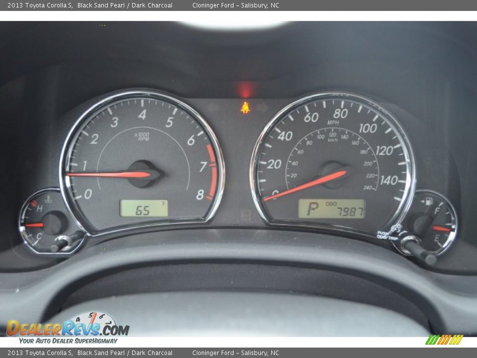 2013 Toyota Corolla S Black Sand Pearl / Dark Charcoal Photo #35