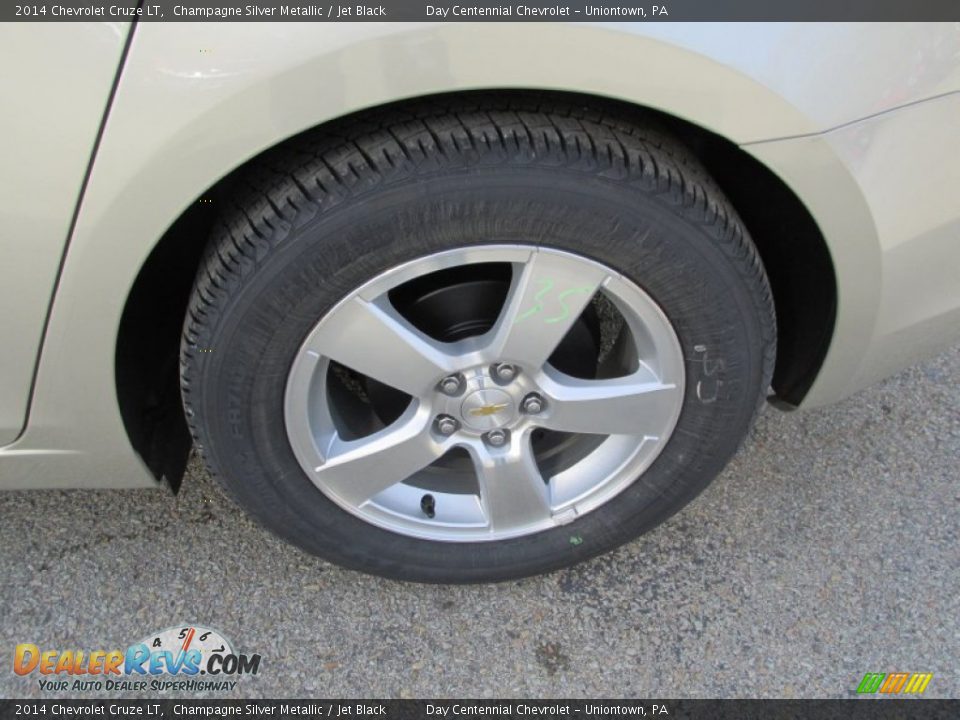 2014 Chevrolet Cruze LT Champagne Silver Metallic / Jet Black Photo #3