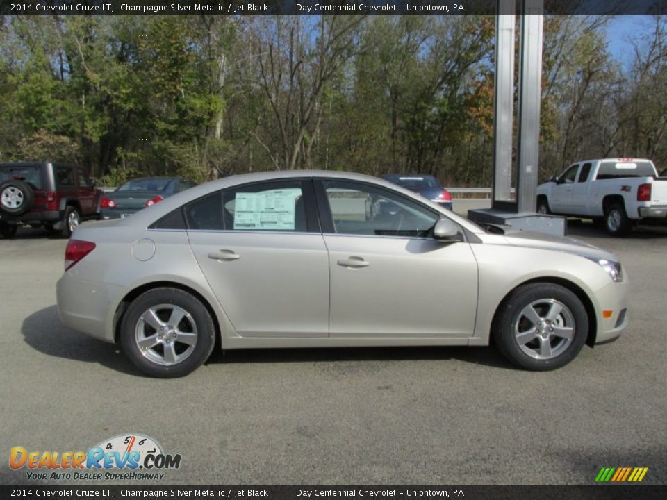 2014 Chevrolet Cruze LT Champagne Silver Metallic / Jet Black Photo #7