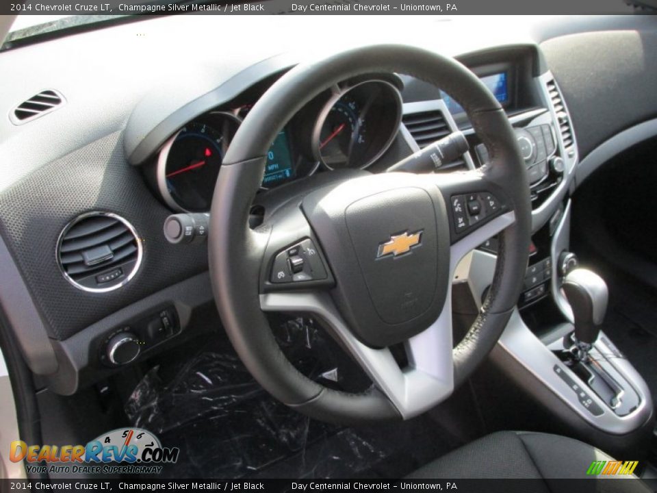 2014 Chevrolet Cruze LT Champagne Silver Metallic / Jet Black Photo #14