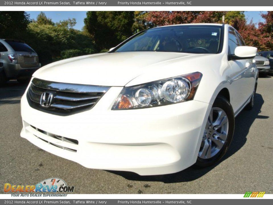 2012 Honda Accord LX Premium Sedan Taffeta White / Ivory Photo #1