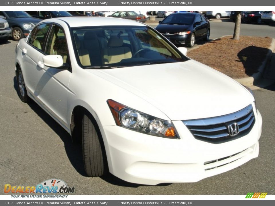2012 Honda Accord LX Premium Sedan Taffeta White / Ivory Photo #2