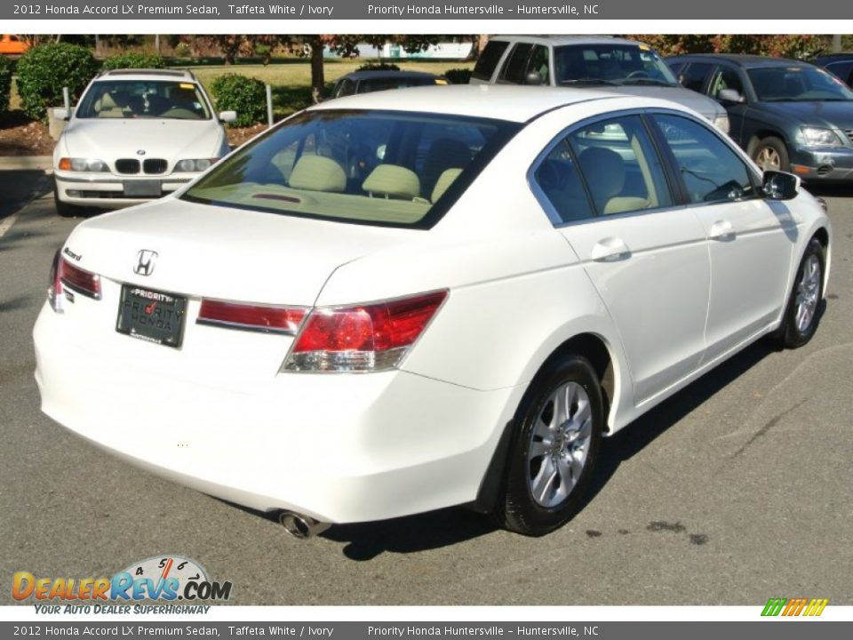 2012 Honda Accord LX Premium Sedan Taffeta White / Ivory Photo #5