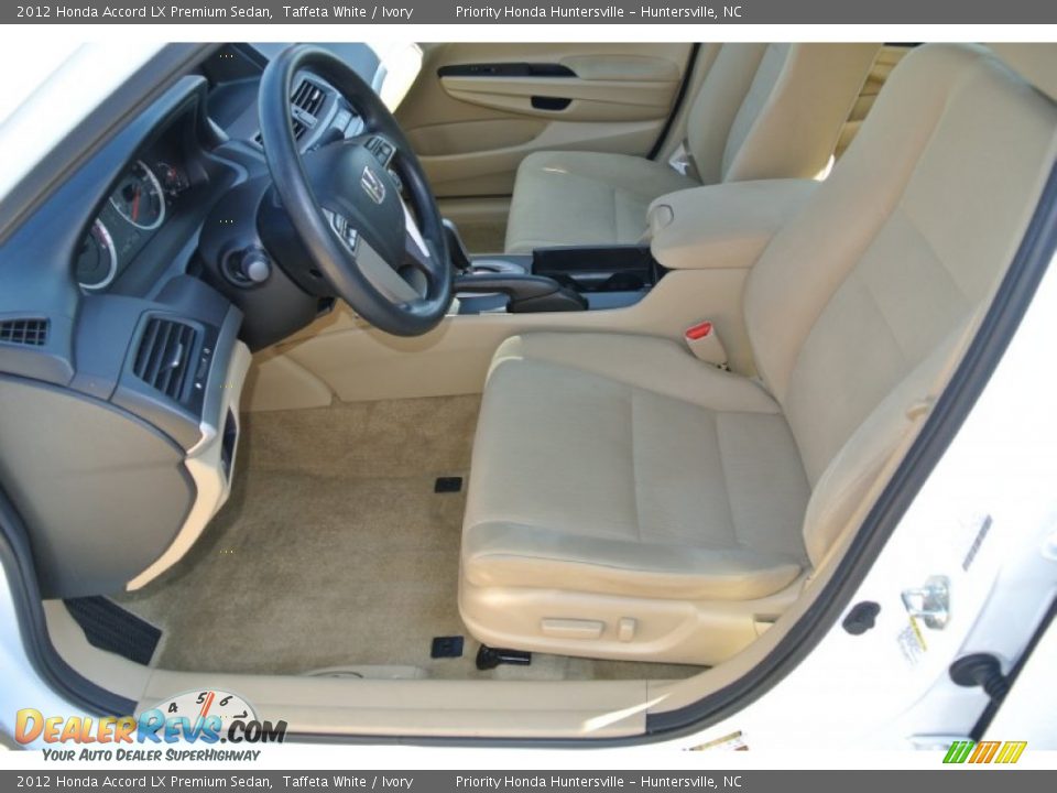 2012 Honda Accord LX Premium Sedan Taffeta White / Ivory Photo #8