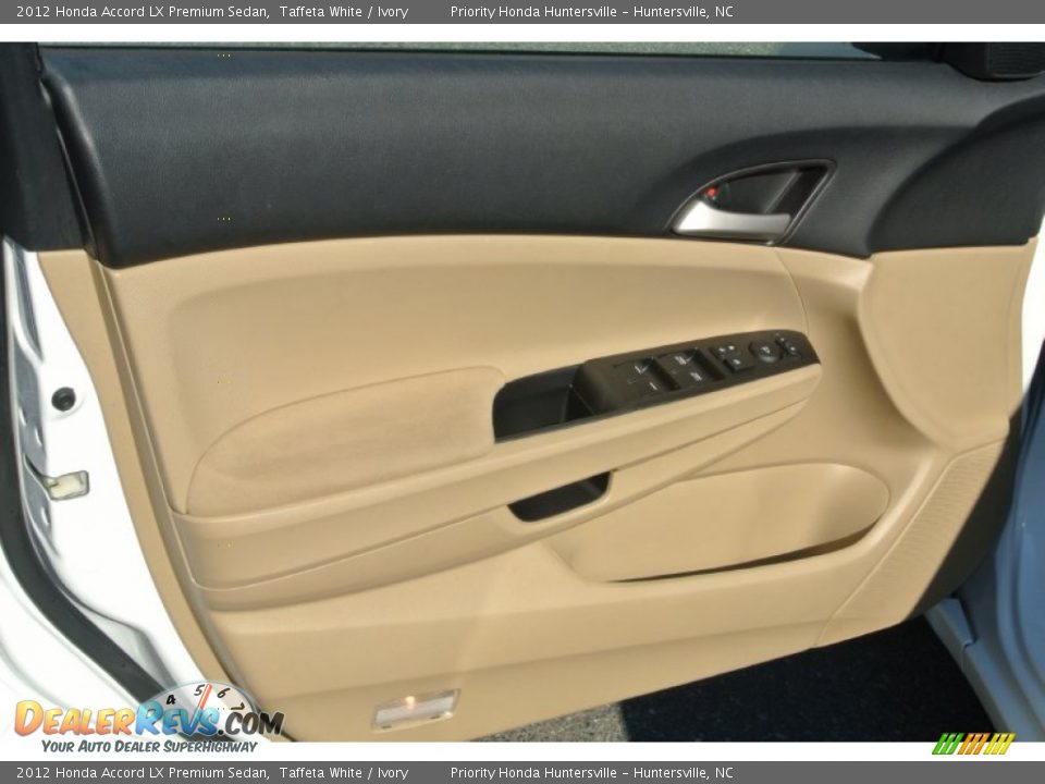 2012 Honda Accord LX Premium Sedan Taffeta White / Ivory Photo #10
