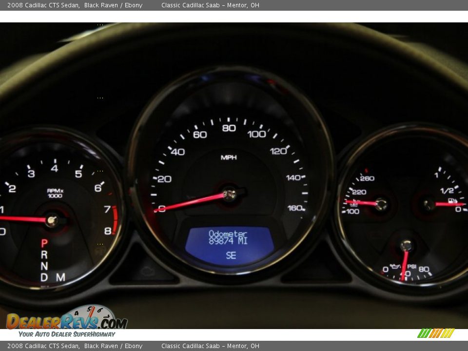 2008 Cadillac CTS Sedan Black Raven / Ebony Photo #9