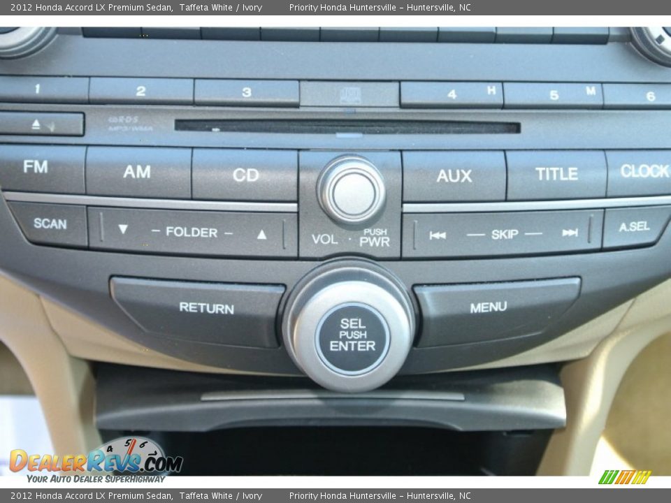 2012 Honda Accord LX Premium Sedan Taffeta White / Ivory Photo #13
