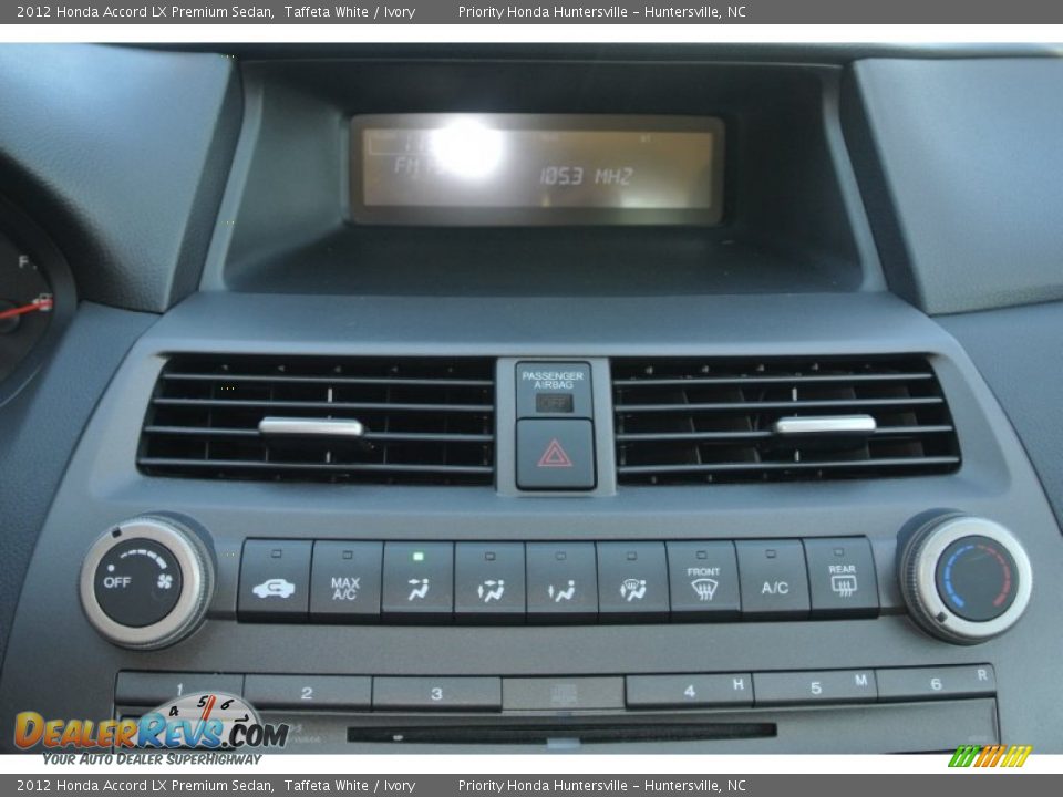 2012 Honda Accord LX Premium Sedan Taffeta White / Ivory Photo #14